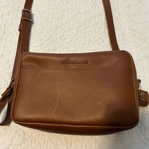 Portland Leather Crossbody Bag in Brown
